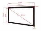 M 2.35:1 Framed Projection Screen Dlx84"