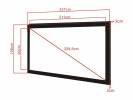 M 2.35:1 Framed Projection Screen Dlx90"