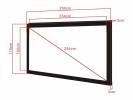 M 2.35:1 Framed ProjectionScreen Dlx100"