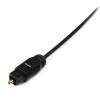 StarTech.com 15 ft Thin Toslink Digital Optical SPDIF Audio Cable - 15ft / 15 Feet Optical Audio Cable (THINTOS15) Digital lydkabel (optisk) Sort 4.6m