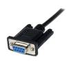 StarTech.com Nulmodem-kabel Sort 2m