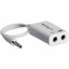 StarTech.com 4 Position Microphone and Headphone Splitter 3.5 mm 4 Pin / 4 Pole Mic and Audio Combo Splitter Cable (MUYHSMFFADW) Splitter til hovedsæt 15.25cm