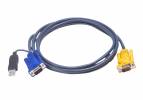 ATEN 2L-5202UP Kabel til tastatur / video / mus (KVM)