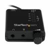 StarTech.com USB Sound Card w/ SPDIF Digital Audio & Stereo Mic - External Sound Card for Laptop or PC - SPDIF Output (ICUSBAUDIO2D) USB 2.0 Ekstern