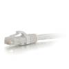 Cbl/0.3M Moulded/Booted WHT CAT5E UTP