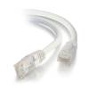 Cbl/0.3M Moulded/Booted WHT CAT5E UTP