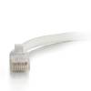 Cbl/0.3M Moulded/Booted WHT CAT5E UTP