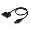 StarTech.com SATA to USB Cable - USB 3.0 to 2.5 SATA III Hard Drive Adapter - External Converter for SSD/HDD Data Transfer (USB3S2SAT3CB) Lagringskontrol
