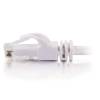 Cbl/1.5M White CAT6PVC SLess UTP C