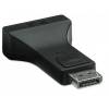 TECHly Adapter 20 pin DisplayPort han -> 24+5 pin kombineret DVI hun 7.3 cm Sort