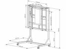 M Motorized Floorstand 80 kg White HD