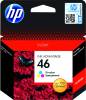 HP 46 Farve (cyan, magenta, gul) 750 sider