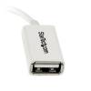 StarTech.com USB 2.0 On-The-Go USB-adapter 12.7cm Hvid