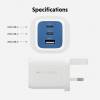 Targus HyperJuice Adapter 65Watt 1xUSB-A 2.0 2xUSB-C