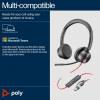 HP Poly Blackwire 8225 Kablet H&oslash;retelefoner Sort