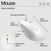 HP 655 Wireless and Mouse Combo White Tastatur Tr&aring;dl&oslash;s