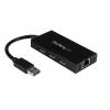 StarTech.com USB 3.0 Hub   Adapter - 3 Port - NIC - USB Network / LAN Adapter - Windows & Mac Compatible (ST3300GU3B) Hub 3 porte USB