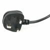 StarTech.com Strøm IEC 60320 C7 Effekt BS 1363 (male) Sort 1m Strømkabel