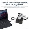 StarTech.com SATA Hard Drive - USB 3.1 (10Gbps) Hard Drive Dock for 2.5 & 3.5 SATA SSD / HDD Drives (SDOCK2U313) Lagringskontrol