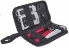 Intellinet 4-Piece Network Tool Kit, 4 Tool Network Kit Composed of LAN Tester, LSA punch down tool, Crimping Tool and Cut and Stripping tool