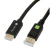 TECHly Videoadapterkabel DisplayPort / HDMI 2m Sort