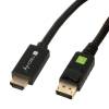 TECHly Videoadapterkabel DisplayPort / HDMI 2m Sort