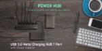 i-Tec USB 3.0 Metal Charging HUB S&oslash;lv