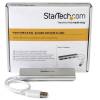 StarTech.com 4 Port Portable USB 3.0 Hub Built-in Cable - Aluminum and Compact USB Hub (ST43004UA) Hub 4 porte USB