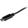 StarTech.com Thunderbolt 3 / USB 2.0 USB Type-C kabel 1m Sort