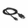 StarTech.com 24 pin USB-C han (input) -> 20 pin DisplayPort han (output) 1 m Sort