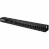 StarTech.com 3ft (1m) Vertical Cable Management Duct with Cover - 0U Open Slot Finger Duct Wire Raceway for 19 Inch Server Rack - Slotted Cord Channel (CMVER20UF) 91.4cm Sort