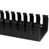 StarTech.com 3ft (1m) Vertical Cable Management Duct with Cover - 0U Open Slot Finger Duct Wire Raceway for 19 Inch Server Rack - Slotted Cord Channel (CMVER20UF) 91.4cm Sort