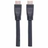 Manhattan HDMI Cable with Ethernet (CL3 rated, suitable for In-Wall use), 4K@60Hz (Premium High Speed), 10m, Male to Male, Black, Ultra HD 4k x 2k, In-Wall rated, Fully Shielded, Gold Plated Contacts, Lifetime Warranty, Polybag HDMI-kabel med Ethernet 10m