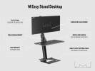 M Easy Stand Desktop Black