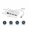 STARTECH 3-Port USB-C Hub with Gigabit