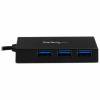 StarTech.com 4 Port USB C Hub - USB-C to 4x USB-A (USB 3.0/3.1 Gen 1 SuperSpeed 5Gbps) - USB Bus or Self Powered - BC 1.2 Charging Hub Hub 4 porte USB