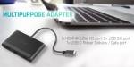 i-Tec USB-C HDMI and USB Adapter with Power Delivery Function USB-C / Thunderbolt 3 Dockingstation