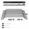 StarTech.com Horizontal Lacing Bar w/ 4 Offset at 75 Degrees- Server Rack Cable Management- 19 Network Rack-Mount Cord Organizer- 10pk (CMLB104) Stativkabeladministrations-snørebarre Sort