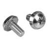 StarTech.com Rack Screws - 20 Pack - Installation Tool - 12 mm M6 Screws - M6 Nuts - Cabinet Mounting Screws and Cage Nuts (CABSCRWM620) Skruer og møtrikker for rack Sølv