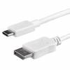 StarTech.com 3ft/1m USB C to DisplayPort 1.2 Cable 4K 60Hz, USB-C to DisplayPort Adapter Cable HBR2, USB Type-C DP Alt Mode to DP Monitor Video Cable, Compatible Thunderbolt 3, White - USB-C Male to DP Male (CDP2DPMM1MW) Ekstern videoadapter