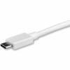 StarTech.com 3ft/1m USB C to DisplayPort 1.2 Cable 4K 60Hz, USB-C to DisplayPort Adapter Cable HBR2, USB Type-C DP Alt Mode to DP Monitor Video Cable, Compatible Thunderbolt 3, White - USB-C Male to DP Male (CDP2DPMM1MW) Ekstern videoadapter