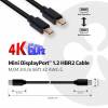 Club 3D Mini DisplayPort 1.2 HBR2 Cable M/M 2m