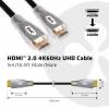 Club 3D CAC-2312 HDMI 2.0 kabel 5m Sort