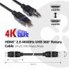 Club 3D CAC-1360 HDMI 2.0 roterende kabel 2m sort