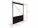 M 4:3 Portable Projection Screen Dlx86"