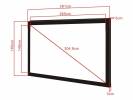 M 16:9 Framed Proj Screen Deluxe 120"