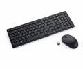 DELL KM555 tastatur Mus inkluderet Universel RF tr&aring;dl&oslash;s + Bluetooth QWERTY Russisk Sort