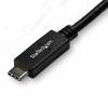 StarTech.com 10ft (3m) USB C to DVI Cable, 1080p (Single Link) USB Type-C (DP Alt Mode HBR2) to DVI-Digital Video Adapter Cable, Thunderbolt 3 Compatible, Laptop to DVI Monitor/Display - USB-C Adapter Cable (CDP2DVI3MBNL) Ekstern videoadapter