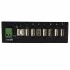 StarTech.com 7-Port Industrial USB 2.0 Hub ESD & 350W Surge Protection - Mountable - Multiport Hub (ST7200USBM) Hub 7 porte USB