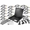 StarTech.com  Rackmount KVM Console w/ Cables - Integrated KVM  w/ 19 LCD - 1U LCD KVM Drawer 50000 MTBF - USB  VGA Support KVM-konsol